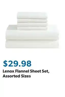Sam's Club Lenox Flannel Sheet Set, Assorted Sizes offer