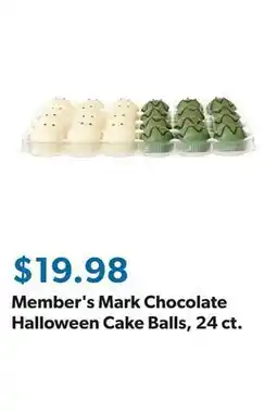Sam's Club Member's Mark Chocolate Halloween Cake Balls, 24 ct offer