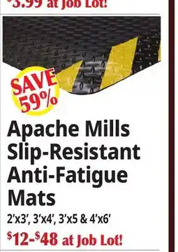 Ocean State Job Lot Apache Mills Slip-Resistant Anti-Fatigue Mats offer