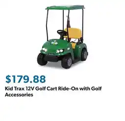 Sam's Club Kid Trax 12V Golf Cart Ride-On with Golf Accessories offer
