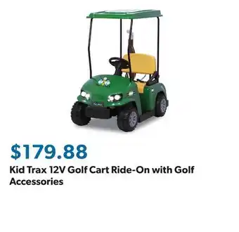 Sam's Club Kid Trax 12V Golf Cart Ride-On with Golf Accessories offer