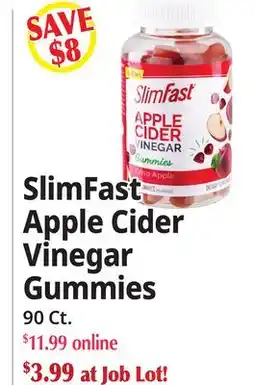 Ocean State Job Lot SlimFast Apple Cider Vinegar Gummies offer