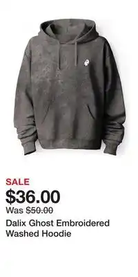 Nordstrom Dalix Ghost Embroidered Washed Hoodie offer