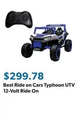 Sam's Club Best Ride on Cars Typhoon UTV 12-Volt Ride On offer