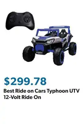 Sam's Club Best Ride on Cars Typhoon UTV 12-Volt Ride On offer
