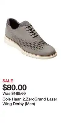 Nordstrom Cole Haan 2.ZeroGrand Laser Wing Derby (Men) offer