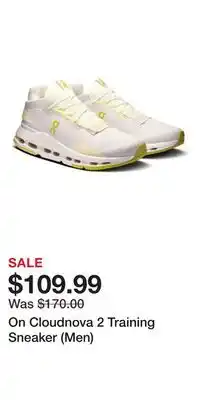 Nordstrom On Cloudnova 2 Training Sneaker (Men) offer