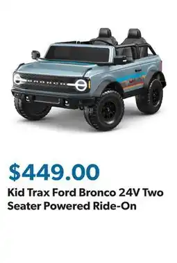 Sam's Club Kid Trax Ford Bronco 24V Two Seater Powered Ride-On offer