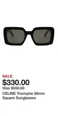 Nordstrom CELINE Triomphe 56mm Square Sunglasses offer