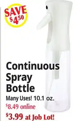 Ocean State Job Lot Continuous Spray Bottle offer