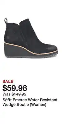 Nordstrom Söfft Emeree Water Resistant Wedge Bootie (Women) offer