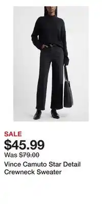 Nordstrom Vince Camuto Star Detail Crewneck Sweater offer