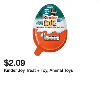 Wegmans Kinder Joy Treat + Toy, Animal Toys offer