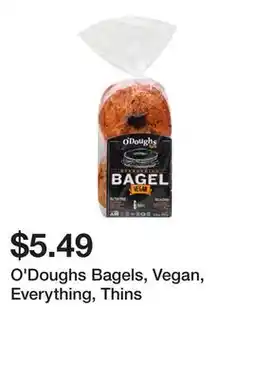 Wegmans O'Doughs Bagels, Vegan, Everything, Thins offer