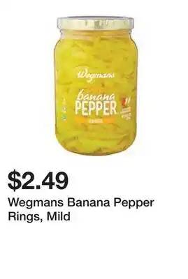 Wegmans Wegmans Banana Pepper Rings, Mild offer
