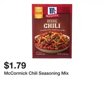 Wegmans McCormick Chili Seasoning Mix offer