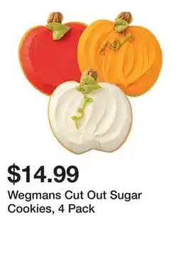 Wegmans Wegmans Cut Out Sugar Cookies, 4 Pack offer