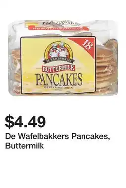 Wegmans De Wafelbakkers Pancakes, Buttermilk offer