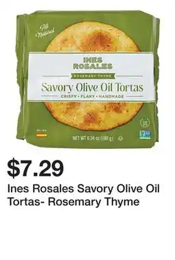 Wegmans Ines Rosales Savory Olive Oil Tortas- Rosemary Thyme offer