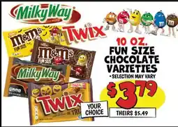 Ollie's 10 OZ. FUN SIZE CHOCOLATE VARIETIES offer
