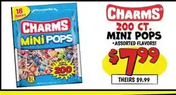 Ollie's CHARMS 200 CT. MINI POPS offer