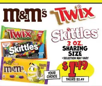 Ollie's SKITTLES SHARING SIZE offer