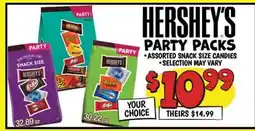 Ollie's HERSHEY'S PARTY SNACK SIZE CANDIES offer