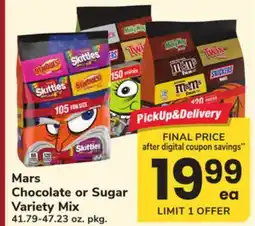 ACME Mars Chocolate or Sugar Variety Mix offer