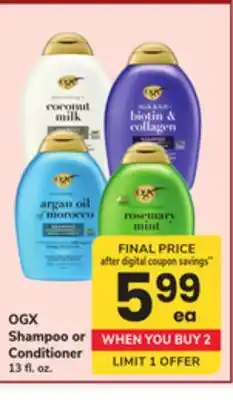ACME OGX Shampoo or Conditioner offer