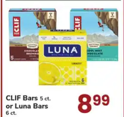 ACME CLIF Bars 5 ct. or Luna Bars 6 ct offer