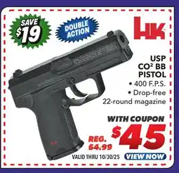 Big 5 HK USP CO2 BB Air Pistol offer