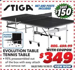 Big 5 Stiga Evolution Table Tennis offer