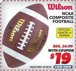 Big 5 Wilson NCAA Composite Official Football offer