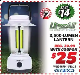 Big 5 LitezAll 3500-Lumen Rechargeable Lantern offer