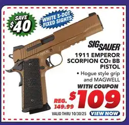 Big 5 Sig Sauer 1911 Emperor Scorpion CO2 BB Pistol offer