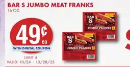 Smart & Final BAR S JUMBO MEAT FRANKS offer