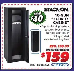Big 5 Stack-On 10 Gun Security Cabinet offer