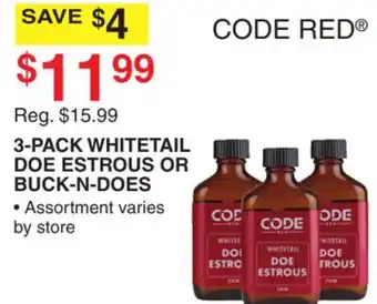 Dunham's Sports 3-PACK WHITETAIL DOE ESTROUS OR BUCK-N-DOES offer
