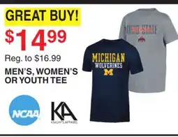 Dunham's Sports MEN'S, WOMEN'S OR YOUTH TEE offer