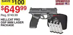 Dunham's Sports HELLCAT PRO OSP 9MM LASER PACKAGE offer
