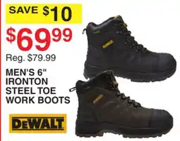 Dunham's Sports MEN'S 6 IRONTON STEEL TOE WORK BOOTS offer