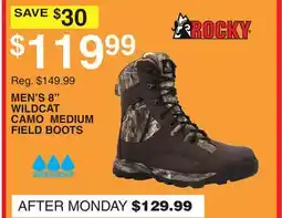 Dunham's Sports MEN'S 8 WILDCAT CAMO MEDIUM FIELD BOOTS offer