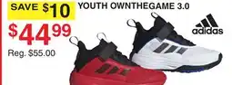 Dunham's Sports ADIDAS YOUTH OWNTHEGAME 3.0 offer