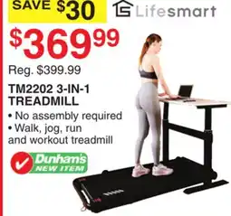 Dunham's Sports TM2202 3-IN-1 TREADMILL offer