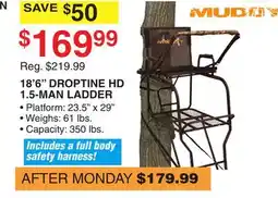 Dunham's Sports 18' 6 DROPTINE HD 1.5-MAN LADDER offer