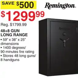 Dunham's Sports REMINGTON 48 + 8 GUN LONG RANGE offer