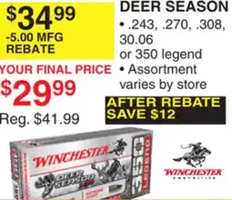 Dunham's Sports DEER SEASON offer