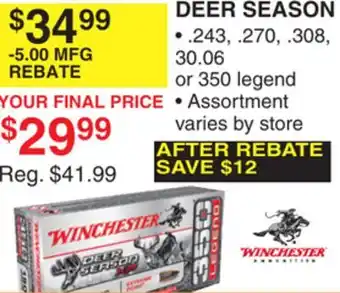 Dunham's Sports DEER SEASON offer