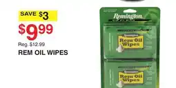 Dunham's Sports REM OIL WIPES offer