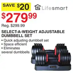 Dunham's Sports SELECT-A-WEIGHT ADJUSTABLE DUMBBELL SET offer